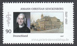 D-2588 - 300. Geburtstag des Arztes JohannChristian Senckenberg - 90