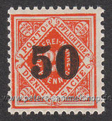D-AD-WT-DG-188 - Mi. Nr. 117 mit Aufdruck der neuen Währung - 50 auf 25