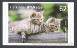 D-3129 - Tierkinder: Wildkatze - selbstklebend - 62