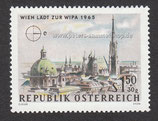 A-1168 - Internationale Briefmarkenausstellung WIPA 1965, Wien - 150+30