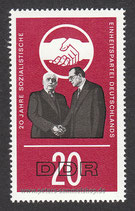 DDR-1176 - 20 Jahre Sozialistische Einheitspartei Deutschlands (SED) - 20