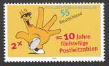 D-2344 - 10 Jahre fünfstellige Postleitzahlen - 55