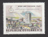A-1166 - Internationale Briefmarkenausstellung WIPA 1965, Wien - 150+30
