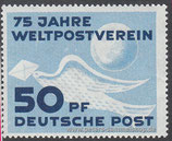 DDR-0242 - 75 Jahre Weltpostverein - 50