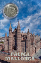 ES-002-A-I - CATEDRAL DE SANTA MARIA  - PALMA DE MALLORCA / INSELUMRISS (FARBE SILBER)