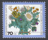 D-BW-476 - 25 J. Wohlfahrtsmarken: Blumensträuße - 70+35