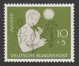 D-0233 - Jugend: Mädchen mit Flöte, Sonne, Blumen - 10+5