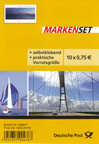 D-2013 - Markenset "Fehmarnsundbrücke" - 10 x 75