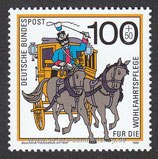 D-1439 - Wohlfahrt: Postbeförderung im Laufe der Jahrhunderte - 100+50