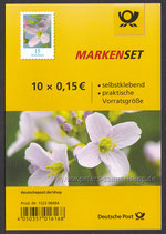 D-2019 - Markenset "Blumen: Wisenschaumkraut" - 10 x 0,15