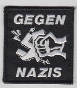 Aufnäher Gegen Nazis gestickt