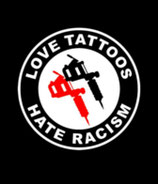 Aufnäher Love Tattoos Hate Racism