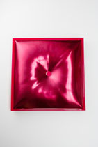 Red Metallic Pillow