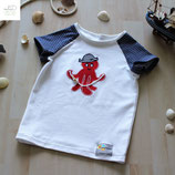 Kinderraglanshirt "Oktopus"  und Kinderrock "Bubble" aus der BIO-Kollektion "Maritime Summer"