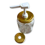 20 Dosatori per miele bianco "quadro" su capsula da 500 e 1000 gr.