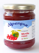 Mirtillo Rosso e Mela bio 220g