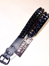 DEADSTOCK WENDY'S OF LINDON BLACK STUD BELT/ BLACK LKEATHER
