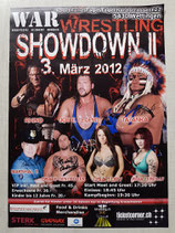 Poster WAR Showdown II mit Originalautogrammen