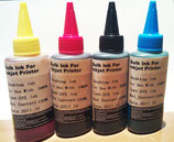4 botellas de tinta de 100ml Canon BK/C/M/Y