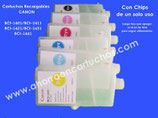 BCI-1401/BCI-1411 BCI-1421/BCI-1431/BCI-1441  Cartuchos Recargables Canon