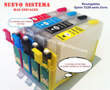 T1281 / T1282 / T1283 / T1284 cartuchos recargables Epson con boton reset.