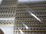 Buchstaben für Rillengummi gold
