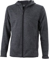 Daiber | JN 589 | Herren Strick Fleece Kapuzen Jacke