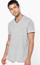 Kariban |  K374 | Herren Piqué V-Neck T-Shirt