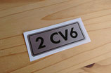 Autocollant "2cv6" logo de hayon