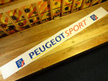 Bandeau pare-soleil autocollant "Peugeot sport" blanc