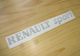 Lettrage autocollant "Renault Sport" noir satiné