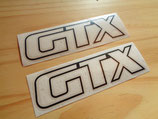 Lettrages "GTX" pour ailes arrières Peugeot 305 GTX