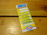 Étiquette de vidange Esso Uniflo nouvelle formule (70 - début 80's)
