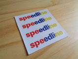 4 autocollants jantes "Speedline" aux couleurs PTS