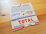 Disque de stationnement TOTAL années 60