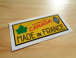 Autocollants "Special CANADA & Special USA - MADE IN FRANCE" compartiment moteur Renault import (années 60)