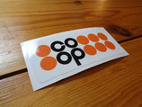 Autocollant logo magasins "Coop"