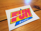 Autocollant "FUN radio" 2ème version (1990-1998)