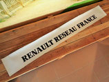 Bandeau pare-soleil autocollant "Renault réseau France"