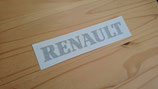 Lettrage autocollant "RENAULT" gris