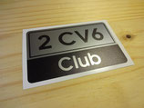 Autocollant  "2cv6 Club"