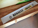 Bandeau pare-soleil "Renault Sport" (blanc / noir / jaune)