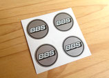 4 autocollants centres de jantes BBS 42 mm