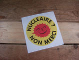 Autocollant "Nucleaire? Non merci!"