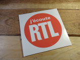 Autocollant "J'écoute RTL"