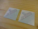 2 autocollants de vitres "Cobra car alarms"