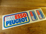 Autocollants "Team Esso Peugeot"