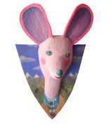 Wandfigur "Elsa mit ihrem Lieblingstier"