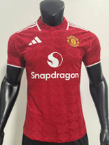 Jersey Manchester United Rojo 2025-2026 Primera equipacion versión jugador