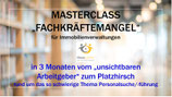 MASTERCLASS FACHKRÄFTEMANGEL